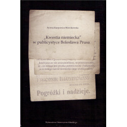 „Kwestia niemiecka" w publicystyce Bolesława Prusa 