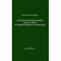 Okładka Zniesienia współwłasności...