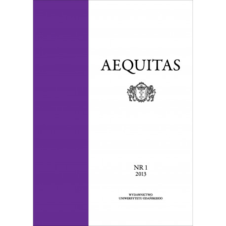 Aequitas 1/2013